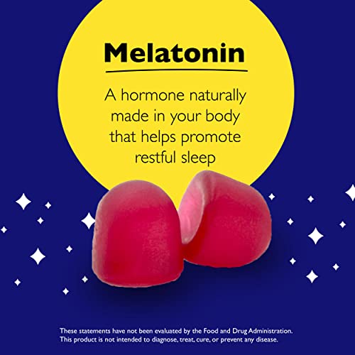 Bach RESCUE PLUS Melatonin Sleep Gummies, Natural Straw
