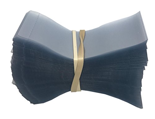 66 x 25 mm Clear Perforated Shrink Band for Growler Bottles, Pharmaceutical Bottles, Gallon Jugs, Honey Bottles, and More. [Compatible Diameter Range: 1 1/4” – 1 1/2] - Bundle of 50