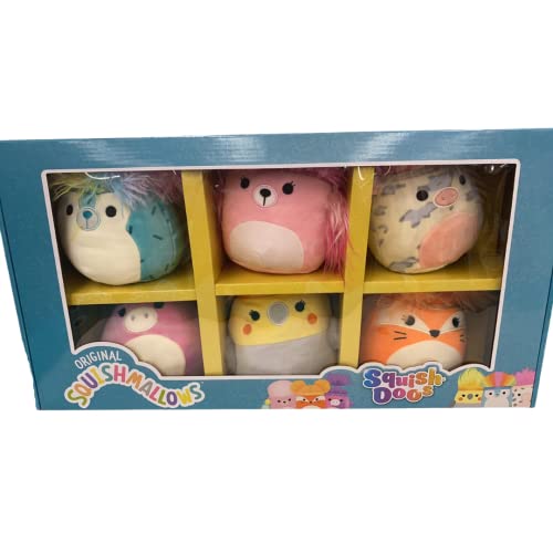 Official KellyToy Squishmallow 5 inch Boxed Set of 6 Sq