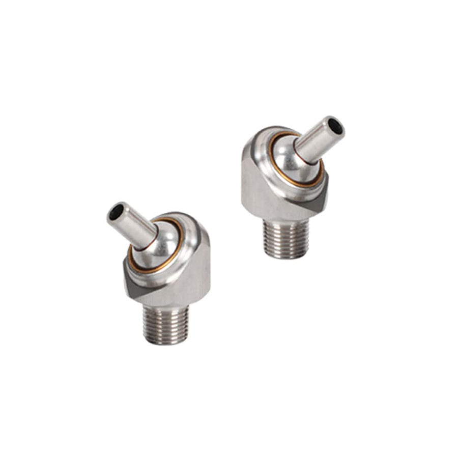 2 Pcs 1/4 PT x 10/30/50mm Coolant Pipe Adjustable 304 Stainless Steel Screw-in Coolant Nozzle High-Pressure Water Oil Cooling Tube for Lathe, Milling, CNC Machine (10mm)