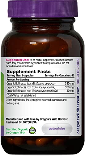 Echinacea Organic Herbal Supplement, 90 Count