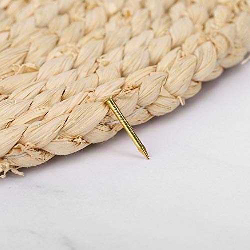 100Pcs Brass Escutcheon Tacks, Round Head Brass Brad Nail Hardware Nail Assortment Kit Furniture Hinge Hardware Accessories 10mm/15mm/18mm/22mm(18mm Length)