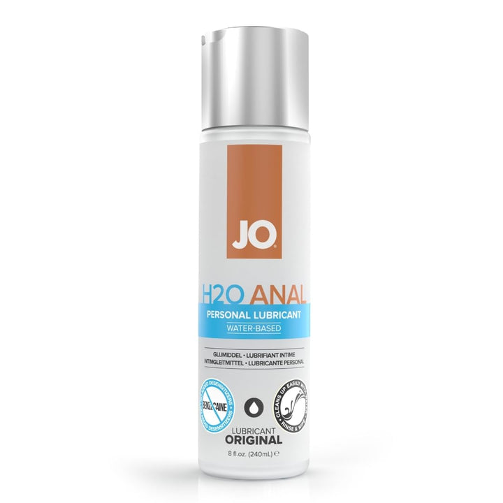 JO Original Anal Water-Based Personal Lubricant, Lube for Men, Women and Couples, 8 Fl Oz