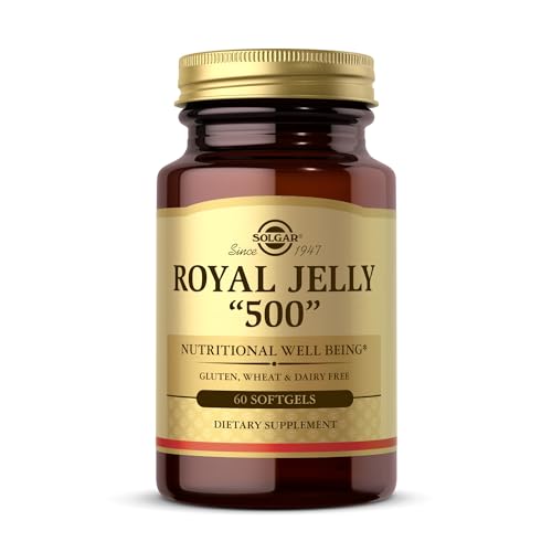 Solgar Royal Jelly 500 - 60 Softgels - Gluten Free, Dairy Free - 60 Servings