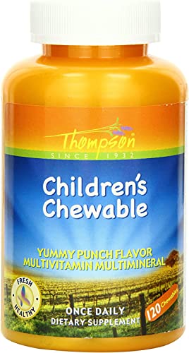 Thompson Children's Multi, Chewable, Punch (Btl-Plastic) 120ct