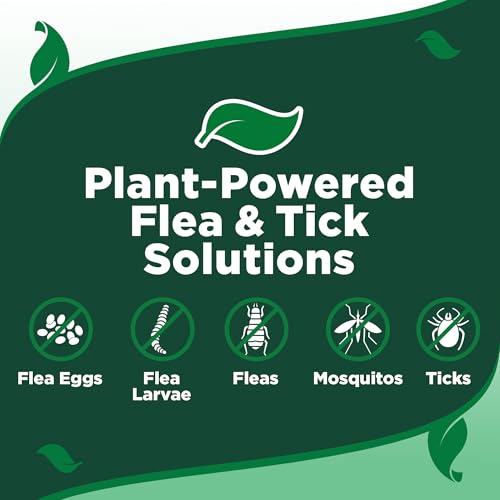 Vet&#39;s Best Flea and Tick Home Spray - Dog Flea and Tick Treatment for Home - Plant-Based Formula - Certified Natural Oils,Green - 32 oz