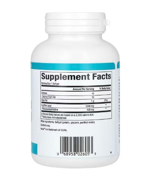 Natural Factors - Phosphatidyl Choline (PC) 420mg, Supports Healthy Liver Function, 90 Soft Gels