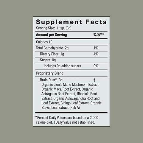 Moon Juice - Brain Dust - Mushroom Powder - Brain Suppl