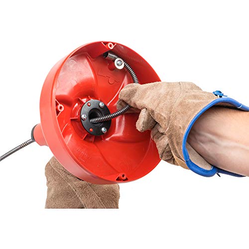 57043 Power Spin+ 1/4 x 25&#39; Hybrid Drain Cleaning Machine Snake Auger with AUTOFEED, Manual or Cordless Drill Operated Drain Cleaner with MAXCORE Cable