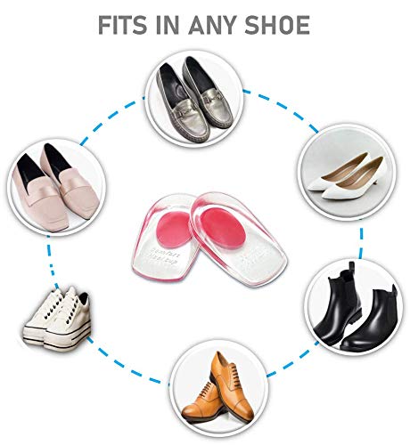 VivoFoot Gel Heel Cup Comfort Insoles (Small: US Women 