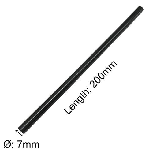 Black Hot Melt Glue Sticks, Hot Glue Gun Sticks for Handmade Craft DIY Home Office Project Craftwork Fix & Repairs,20 PCS, Diameter 7 mm/0.28, Length 20cm/7.8