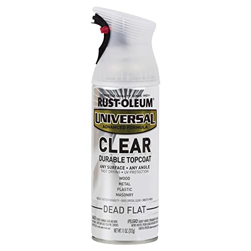 302151 Universal All Surface Clear Topcoat Spray, 11 oz, Dead Flat Clear