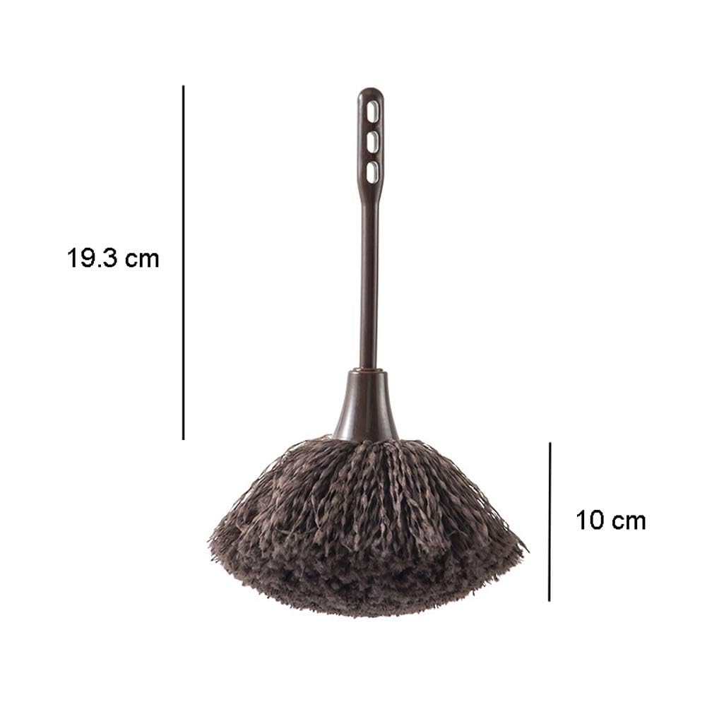 1 Piece Microfiber Delicate Duster with Comfortable Non Slip Handle Mini Dusting Wand Washable Mini Brush with Good Hand Grips for Kitchen Laptop Keyboard Corner Dust Removal (Coffee)