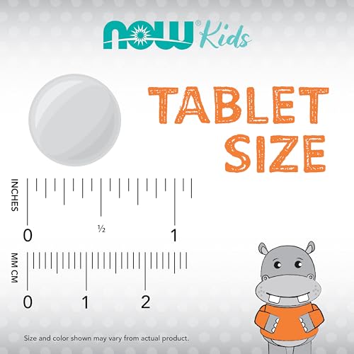 NOW Foods Supplements, Kid Cal with Calcium Citrate, Magnesium and Vitamin D, Tart Orange, 100 Chewables, packaging may vary
