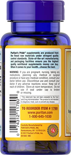 Puritan&#39;s Pride Vitamin E-1000 IU 50 SFTGLS
