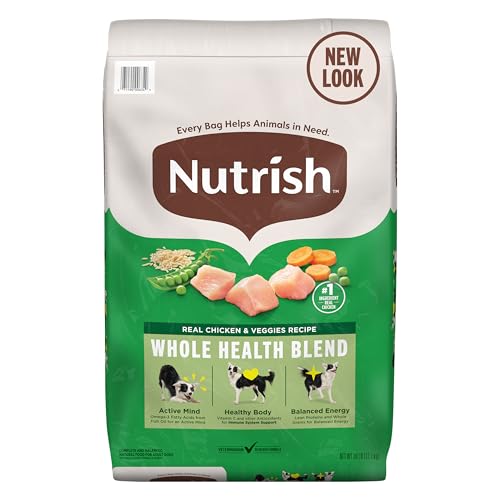 Real Chicken & Veggies Recipe Whole Health Blend Dry Dog Food, 28 lb. Bag, Packaging May Vary (Rachael Ray)