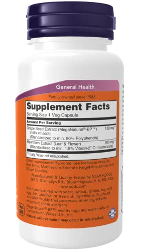 Now Foods Blood Pressure Health 90 Vcaps, 2 Pack