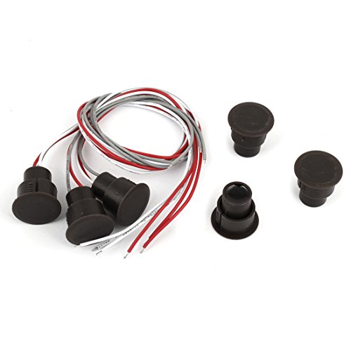 uxcell a14061100ux0028 3 Piece NO/NC Door Window Contact Magnetic Reed Switch Alarm Security, 0.91 Width, 13.39 Length