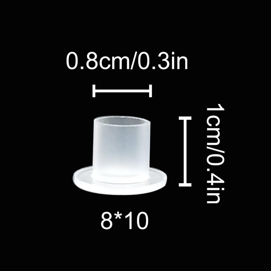 10 * 8Mm: 1000Pcs (108Mm) Tattoo Ink Caps Professional Tattoo Ink Cups with Base, Caps Plastic Transparent Pigment Cups Caps Tattoo Supplies (108Mm)