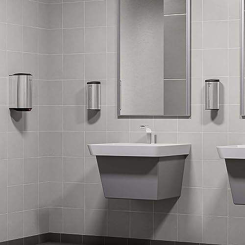 Wall-Mount Automatic Liquid Soap Dispenser 27oz Large Capacity Brushed Stainless Steel Finish Model AK1205