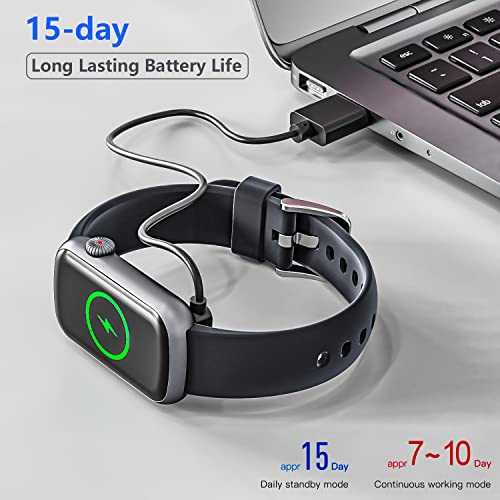 Slim Fitness Tracker with Blood Oxygen, Blood Pressure, 24/7 Heart Rate and Sleep Tracking, IP68 Waterproof Activity Trackers and Smart Watches with Step Tracker, Pedometer for Women Men