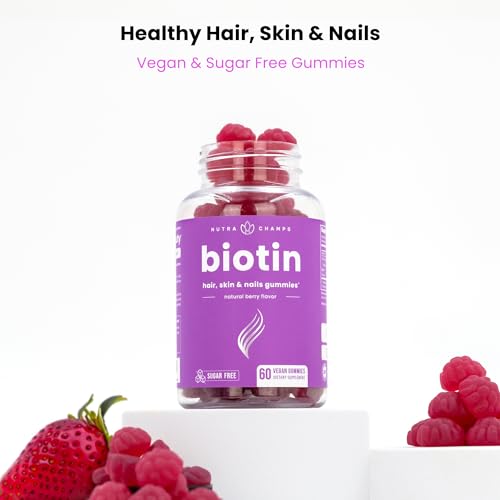 NutraChamps Sugar Free Biotin Gummies 10000mcg [High Po