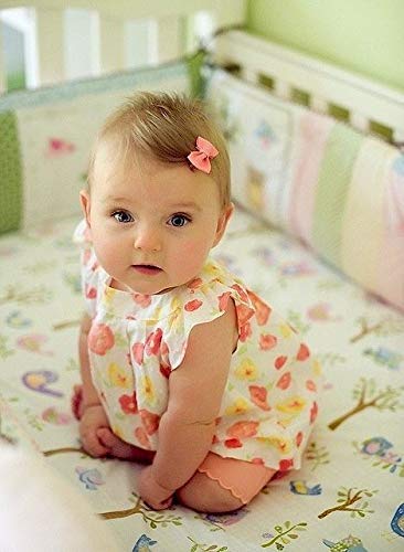 50 Pieces 25 Colors in Pairs Baby Girls Fully Lined Hair Pins Tiny 2 Hair Bows Alligator Clips for Girls Infants Toddlers