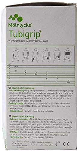 Molnlycke 1443 Tubigrip Multipurpose Tubular Bandage, Size C, Natural