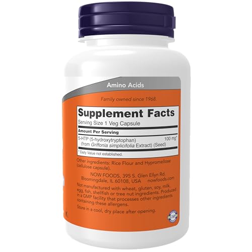 NOW Foods Supplements, 5-HTP (5-hydroxytryptophan) 100 