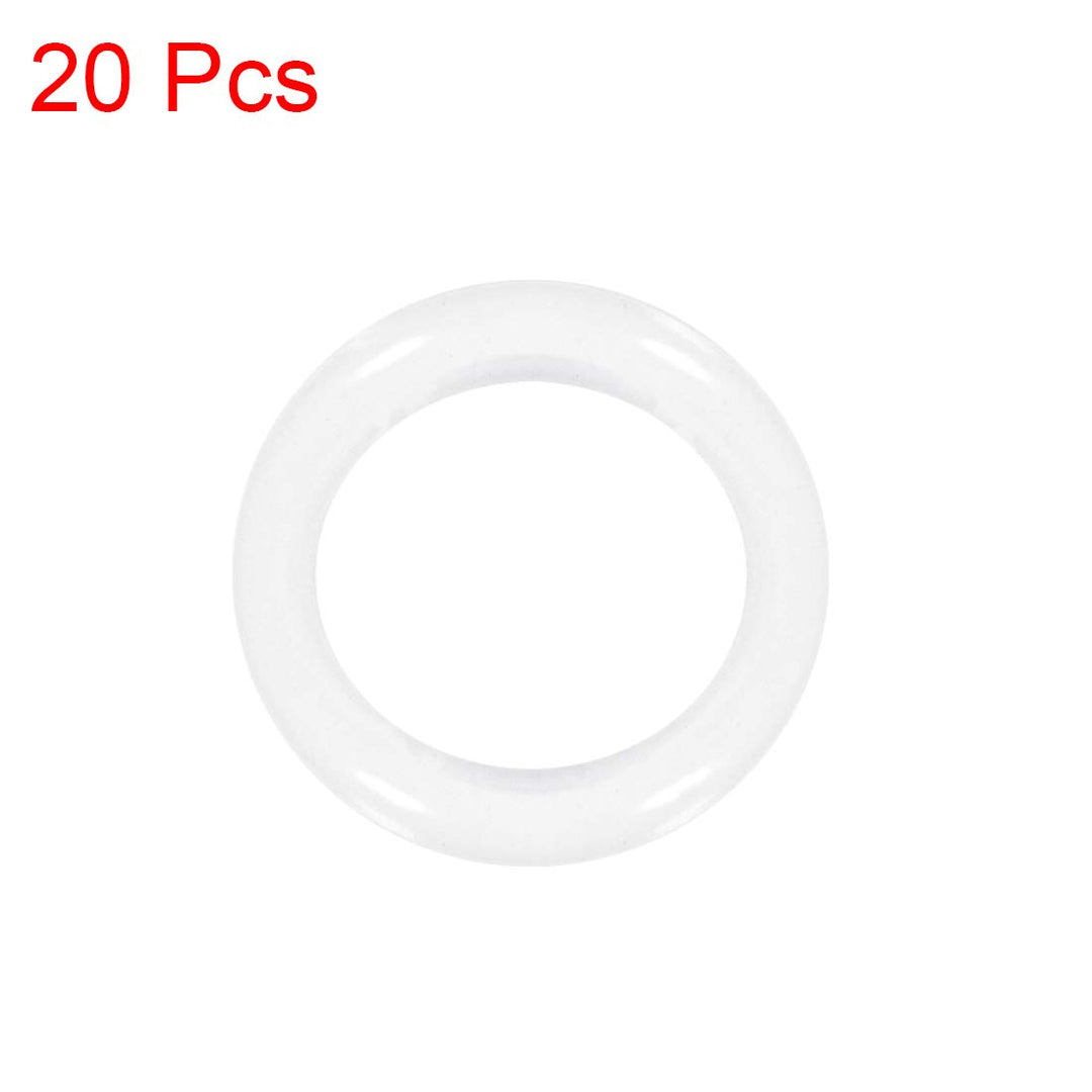 Silicone O-Ring, 22mm OD, 16mm ID, 3mm Width, VMQ Seal Rings Gasket, White, Pack of 20