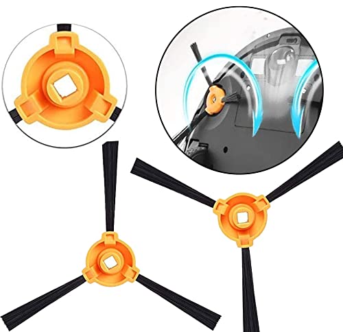 Replacement Parts Side Brushes Compatible for Ecovacs DEEBOT N79S N79 DEEBOT 500 Robotic Vacuum Replacement Side Brushes