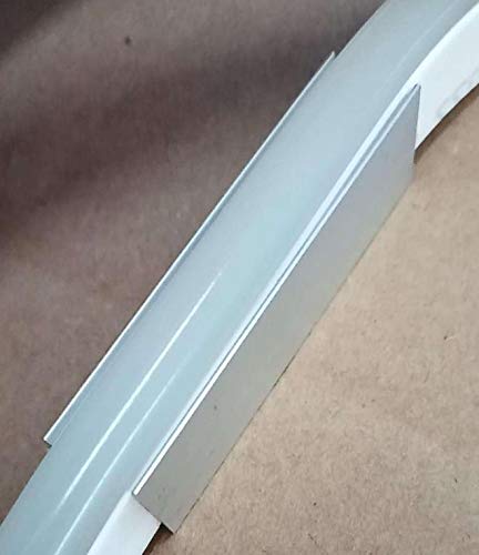 led neon flex 40pcs LED Neon Strip Channel Mounting Holder Accessories Aluminium Track, Aluminum Install Clips Rail 2 Holes for Silicone Strip Rope Light 8x16mm 40pcs/Pack