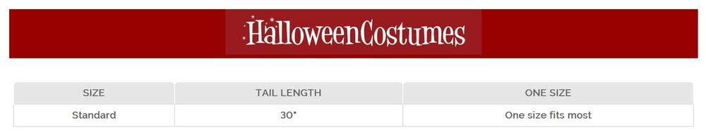 Wolf Plush Oversized Costume Tail for Adults and Kids Standard