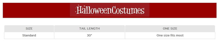 Wolf Plush Oversized Costume Tail for Adults and Kids Standard