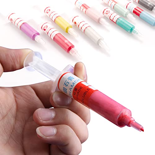 5 Gram Diamond Lapping Paste Polishing Compound for Fine to Final Polishing, Grits 1000# 10000# 0.5-10 Micron(8PCS)