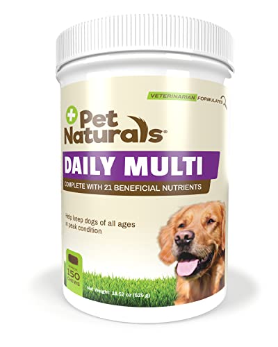 Daily Multivitamin for Dogs, Veggie Flavor, 150 Chews - Yummy Chews with Amino Acids, and Antioxidants - Supports Energy, Metabolic Function and Pet Wellness