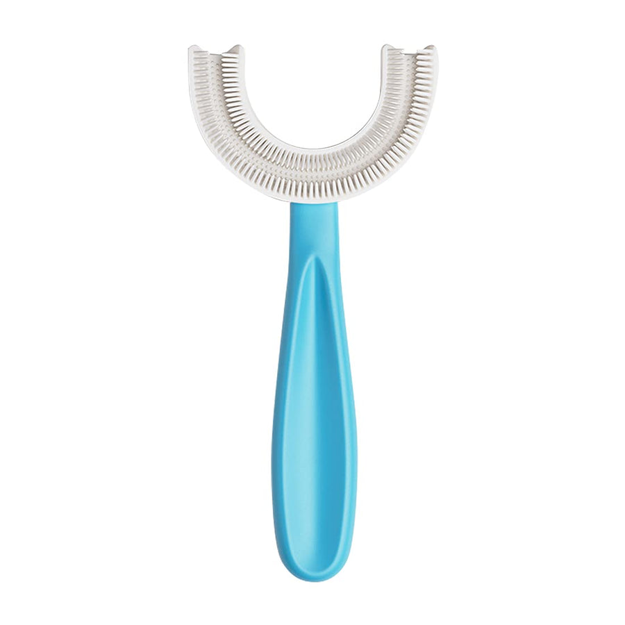 U-Shaped Manual Toothbrush with Food Grade Silicone Bru