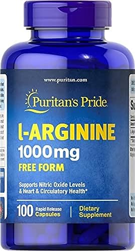 Puritan&#39;s Pride L-arginine 1000 Mg Capsules, 10