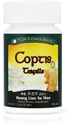 Coptis Teapills (Huang Lian Su Wan), 200 ct,