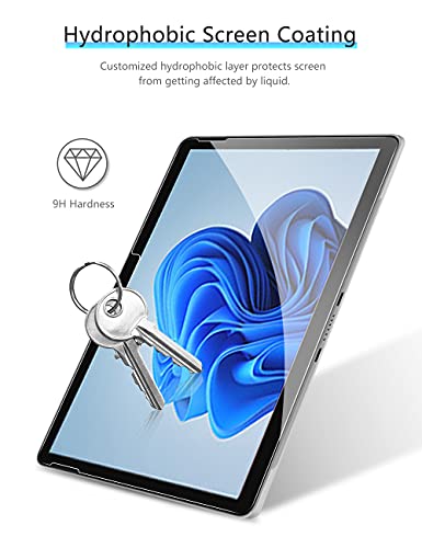 2 Pack Screen Protector for Microsoft Surface Go 4 / Surface Go 3/ Surface Go 2 / Surface Go(10.5 inch, 2023/2021/2020/2018), Tempered Glass/Case Friendly/Surface Pen Compatible