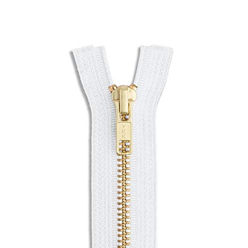 24 Brass Jacket Zipper Separating 24inch Black Zip for 