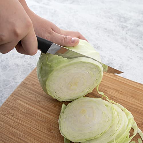 Cutlery Serrated Slicing Knife Stainless Blade and Steel Resin, 11-1/4 Inches, Black Handle