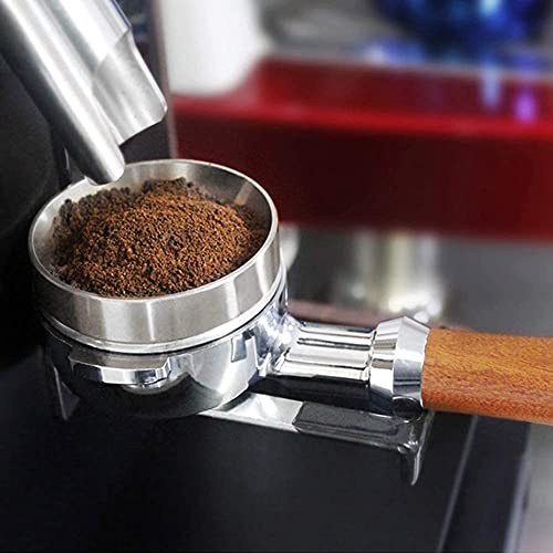 58mm Espresso Dosing Funnel, Aluminum Alloy Universal Coffee Dosing, Magnetic Coffee Machine Accessories for Home Cafe (Silver)