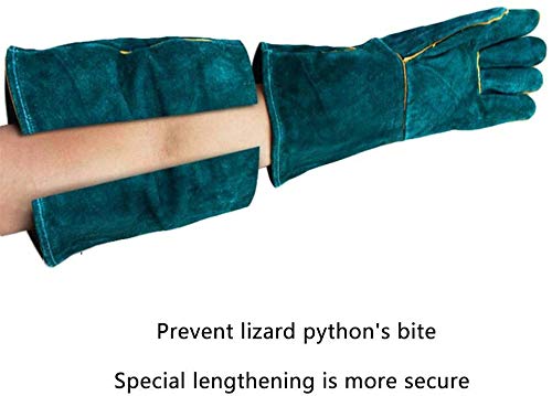 Anti-Bite Work Gloves, Regular 60cm/ 23.6 Inch Bite Resistant Animal Handling Gloves for Welding, Gardening, Grooming, Handling Dog/Cat/Bird/Snake/Lizard/Turtle, Durable Protective Gloves