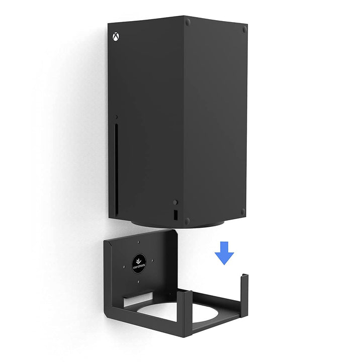 Wall Mount Holer for Xbox Series X,All Metal Vertical Hanging On Wall with Power Botton Left/Right,Wall Shelf Bracket for XSX