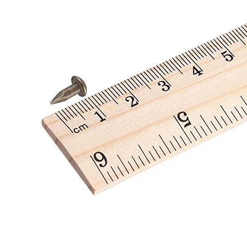 Small Tiny Hardware Brass Nails 3mmx10mm(DXL) for DIY Wooden Boxes Accessories Bronze Tone 60pcs