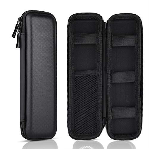 Black Pencil Case EVA Hard Shell Pen Case Holder for Executive Fountain and Stylus Touch Pen