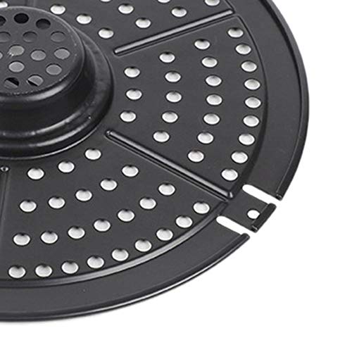 Air Fryer Replacement Grill Pan, Air Fryers For Power Gowise 3.7QT Air Fryers, Crisper Plate, Air fryer Accessories, Non-Stick Fry Pan, Dishwasher Safe Black