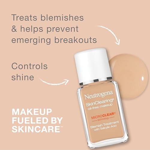 Neutrogena SkinClearing Oil-Free Makeup, Soft Beige 50,