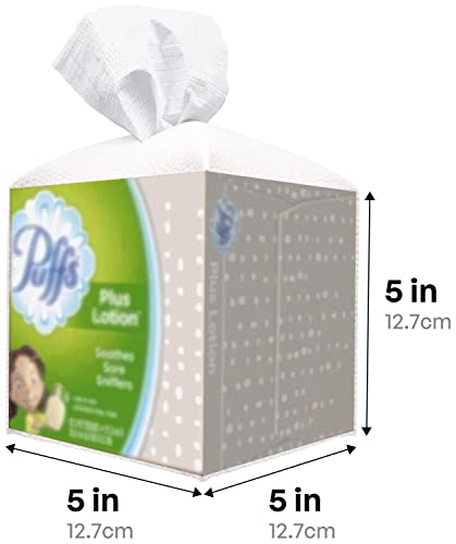 Carrotez Tissue Box Cover, Refined Modern PU Leather Square Holder - Decorative Holder/Organizer for Bathroom Vanity Countertop, Night Stands, Office Desk &amp; Car 5X5X5 White